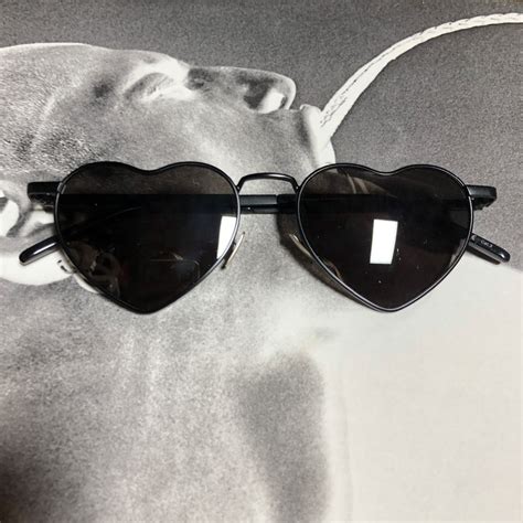 black heart sunglasses ysl|saint laurent flat top sunglasses.